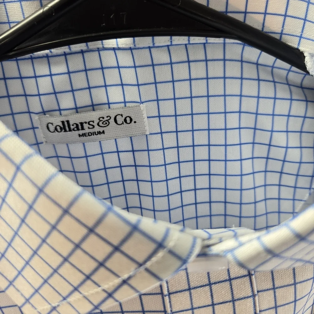 Lot of 3 Collars and Co Men's Size Medium Polo Dress Shirts NWT & NWOT.